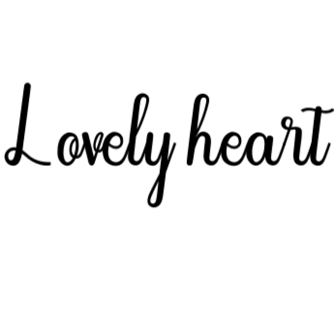 Lovely Heart Font Preview