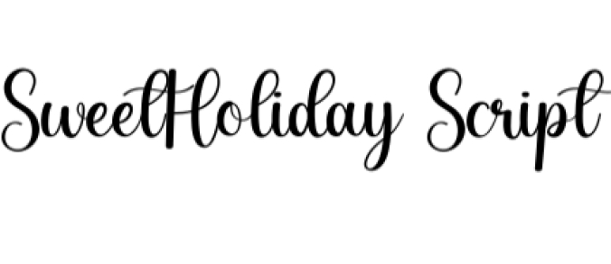 Sweet Holiday Font Preview