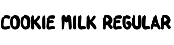 Cookie Milk Font Preview