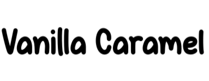 Vanilla Caramel Font Preview