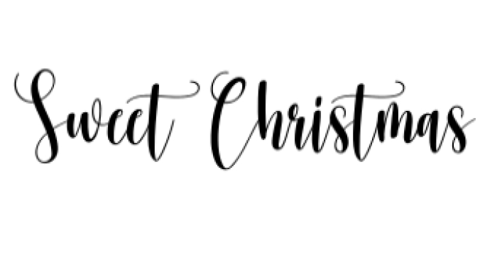 Sweet Christmas Font Preview