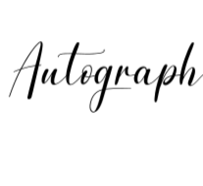 Autograph Font Preview