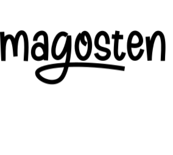 Magosten Font Preview