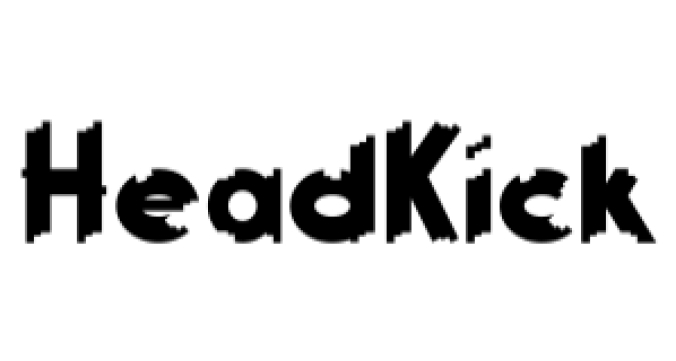 Head Kick Font Preview