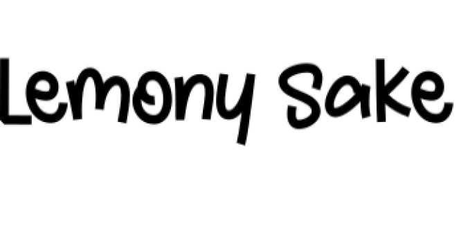 Lemony Sake Font Preview