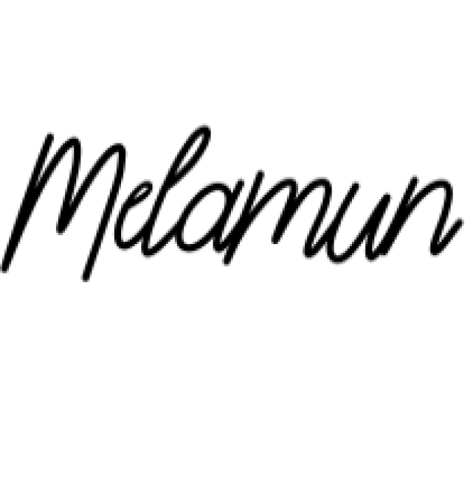 Melamun Font Preview