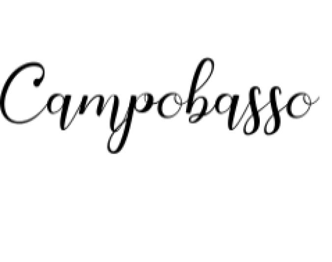 Campobasso Font Preview