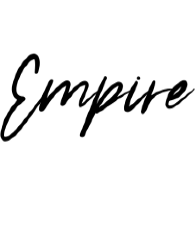 Empire Font Preview