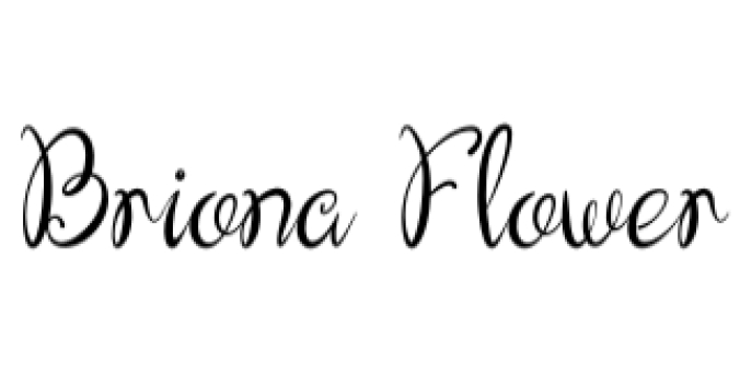 Briona Flower Font Preview