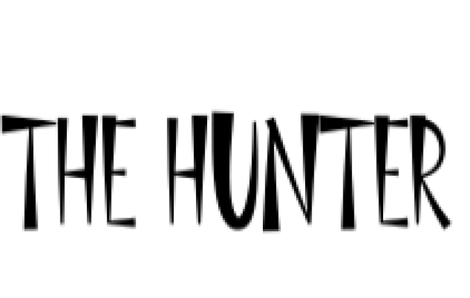 The Hunter Font Preview
