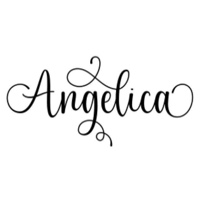 Angelica Font Preview