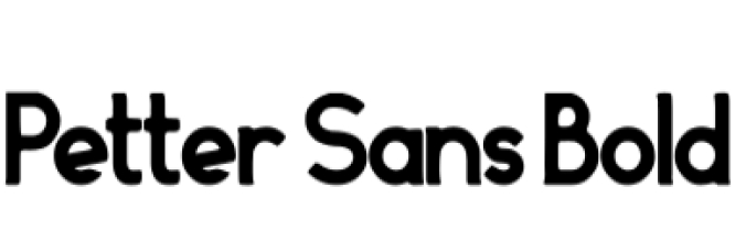 Petter Sans Font Preview