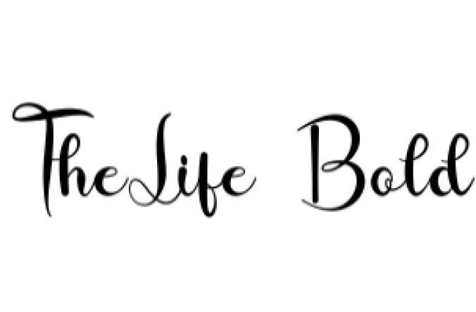 The Life Font Preview