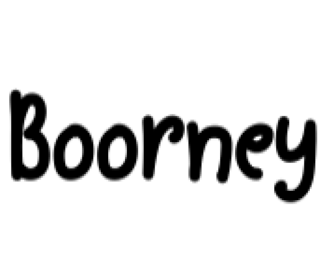 Boorney Font Preview