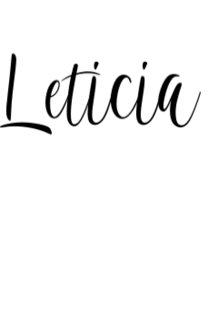 Leticia Font Preview