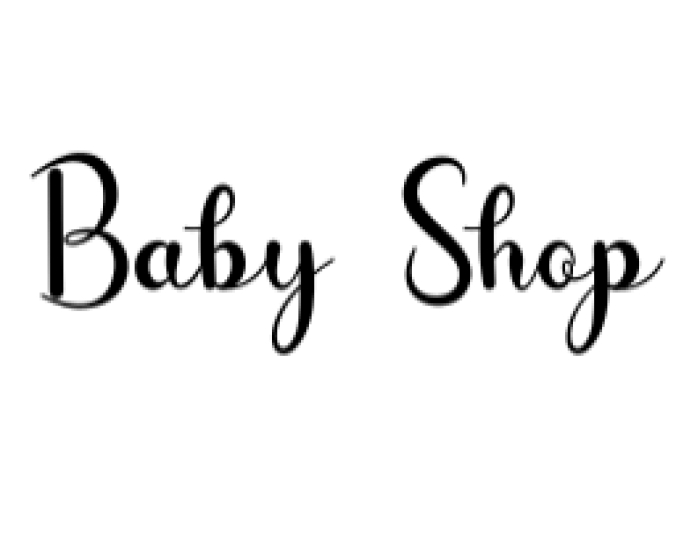 Baby Shop Font Preview