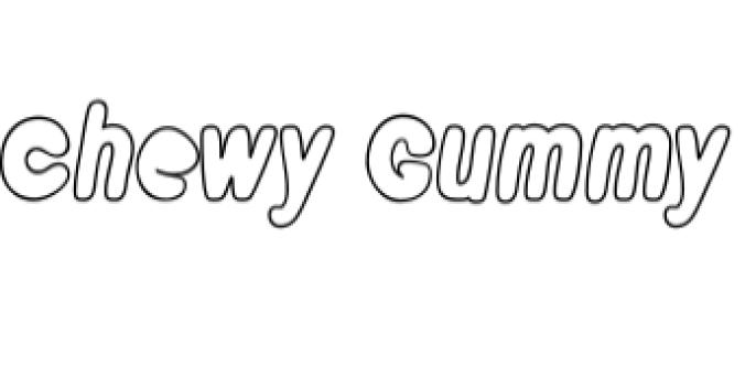 Chewy Gummy Font Preview