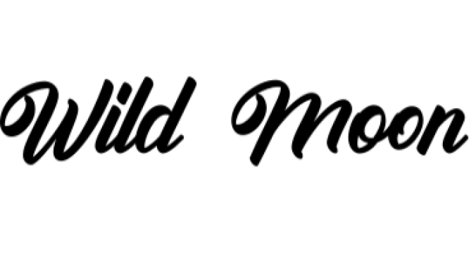 Wild Moon Font Preview