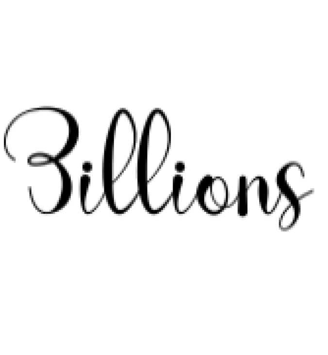 Zillions Font Preview