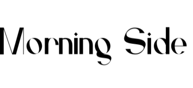 Morning Side Font Preview