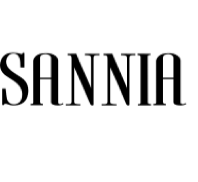 Sannia Font Preview