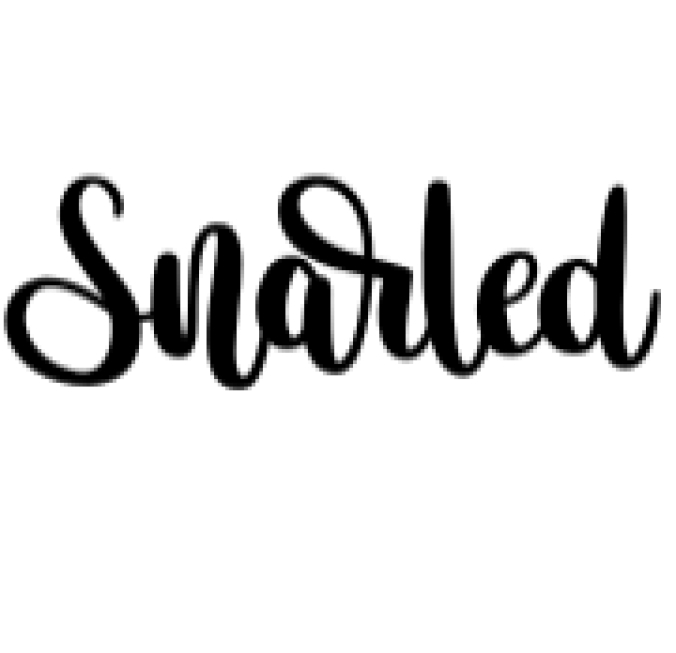 Snarled Font Preview