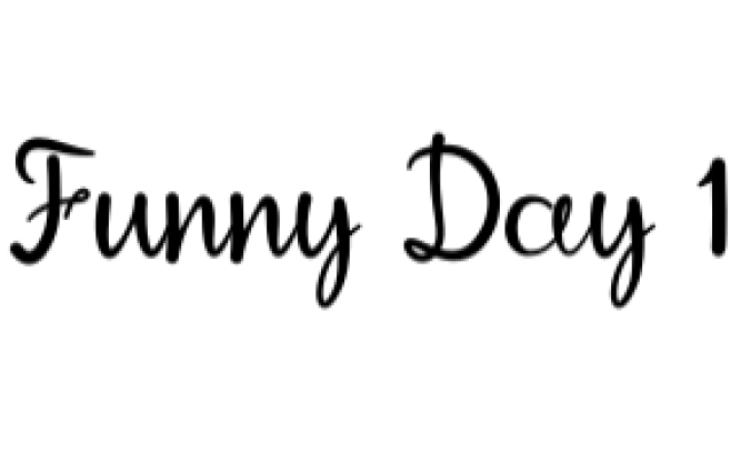 Funny Day Font Preview