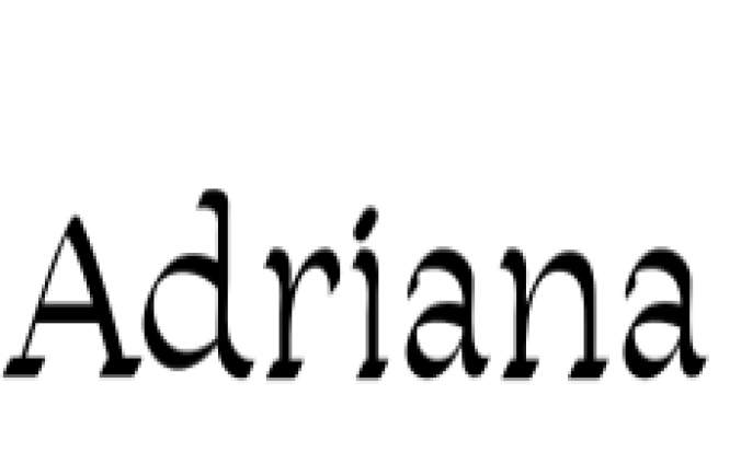 Adriana Font Preview