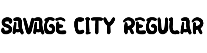 Savage City Font Preview