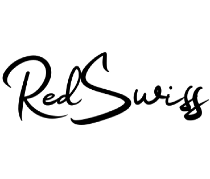 Red Swiss Font Preview
