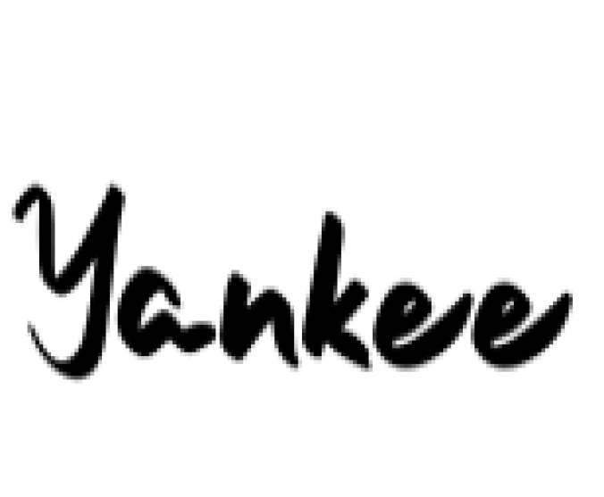 Yankee Font Preview