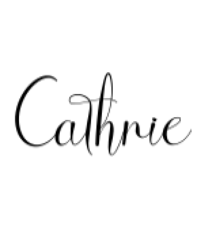 Cathrie Font Preview