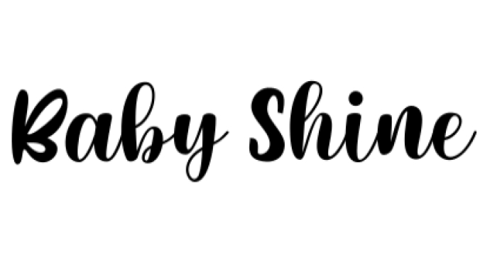 Baby Shine Font Preview