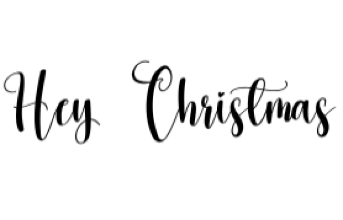 Hey Christmas Font Preview