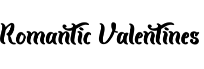 Romantic Valentines Font Preview