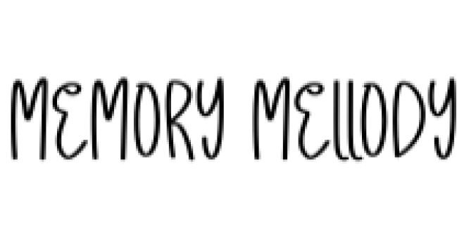 Memory Mellody Font Preview