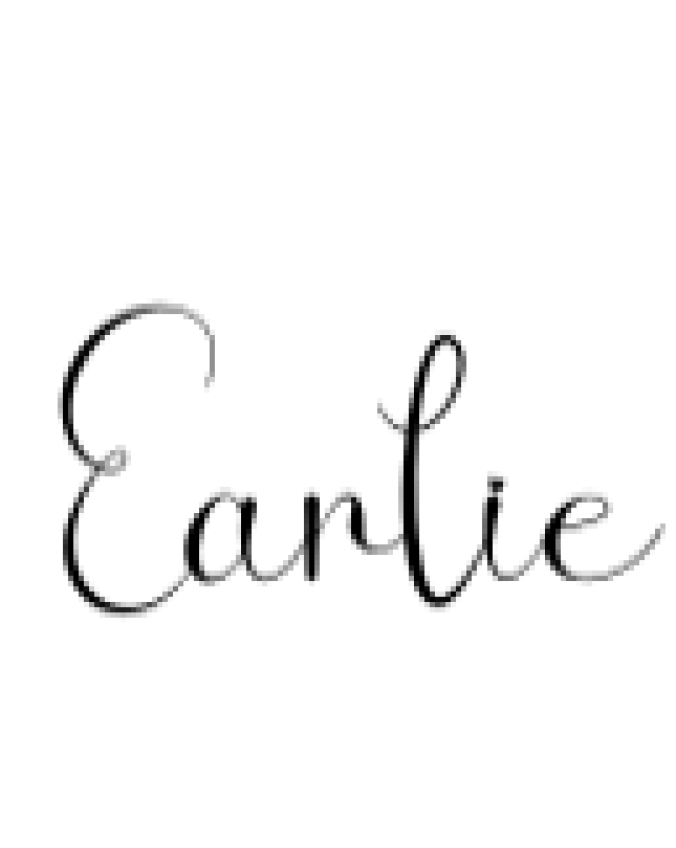 Earlie Font Preview