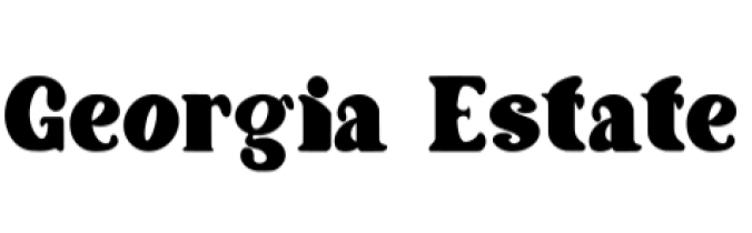 Georgia Estate Font Preview
