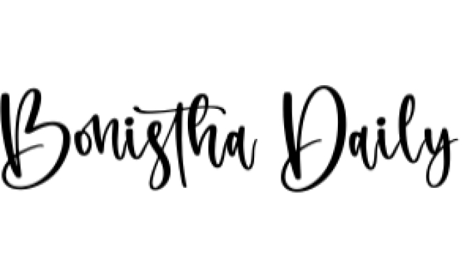 Bonistha Daily Font Preview