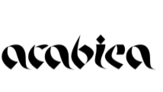 Arabica Font Preview