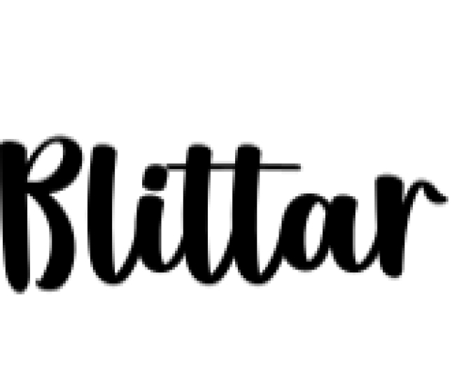 Blittar Font Preview