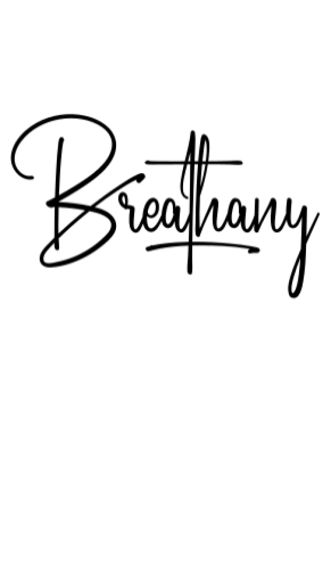 Breathany Font Preview