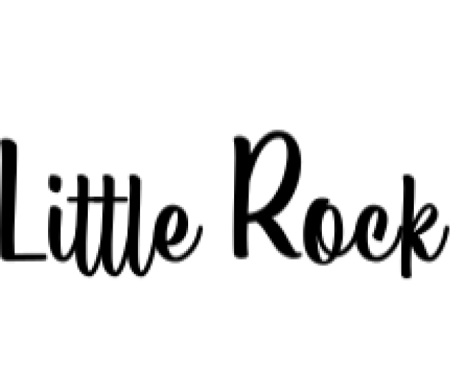 Little Rock Font Preview