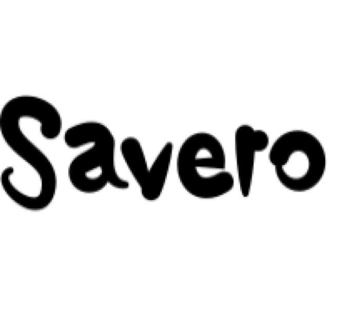 Savero Font Preview
