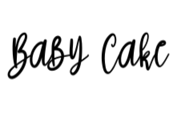 Baby Cake Font Preview