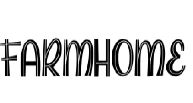 Farmhome Font Preview