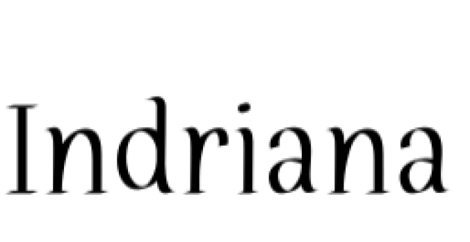 Indriana Font Preview