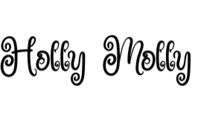 Holly Molly Font Preview