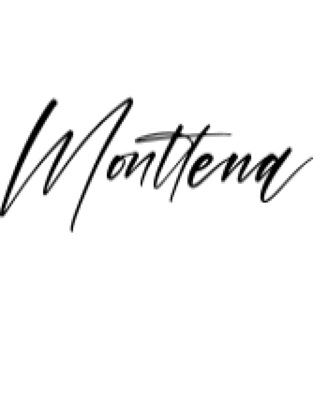 Monttena Font Preview