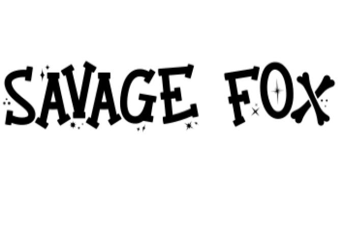 Savage Fox Font Preview